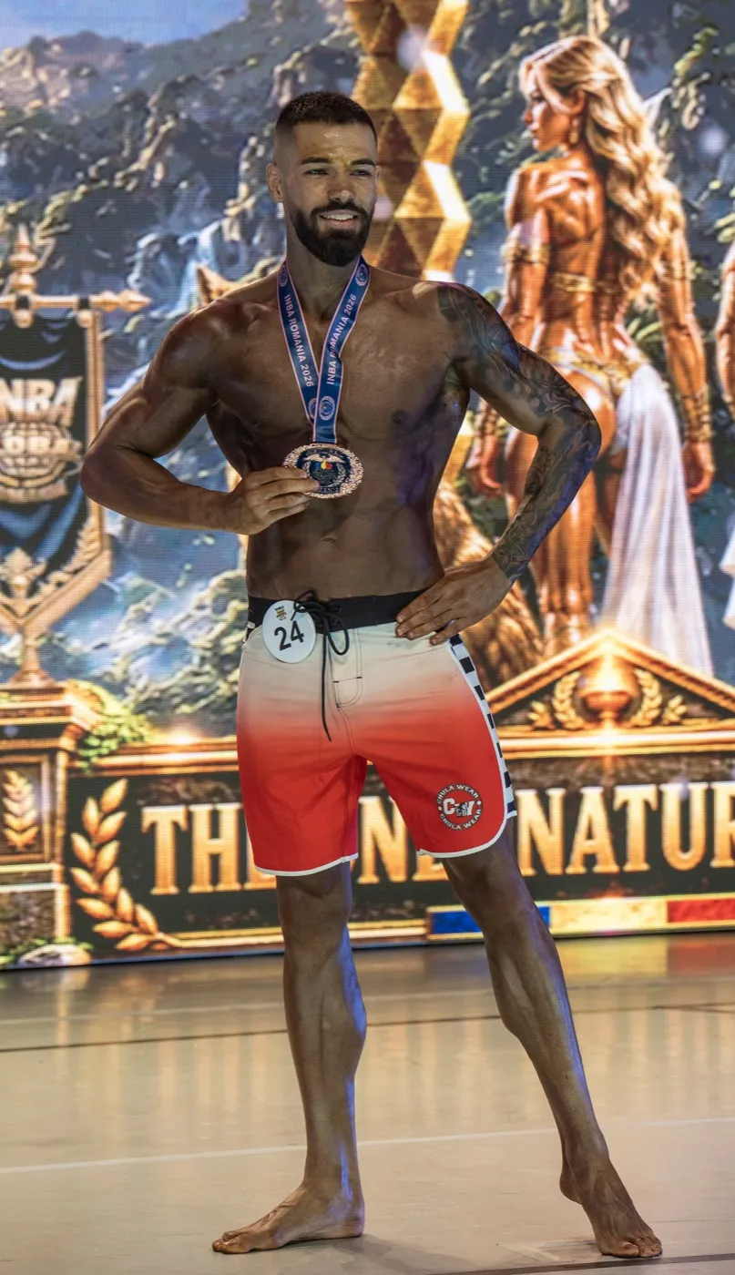 Bogdan cu medalia de locul 3 la Men's Physique